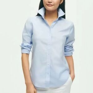 Brooks Brothers Fitted Dress Shirt, blue, size S